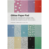 Creativ Company Glitter Paper Block A4 150GR, 30 ark