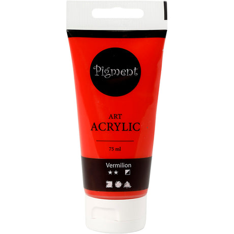Creativ company pigment art acrylverf vermilion, 75ml