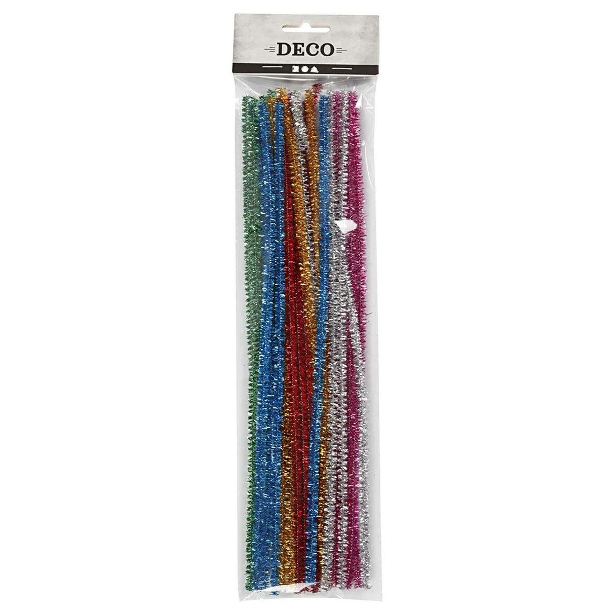 Crétiv Company Chenille Wire Strong Couleurs paillettes 30cm, 24e.