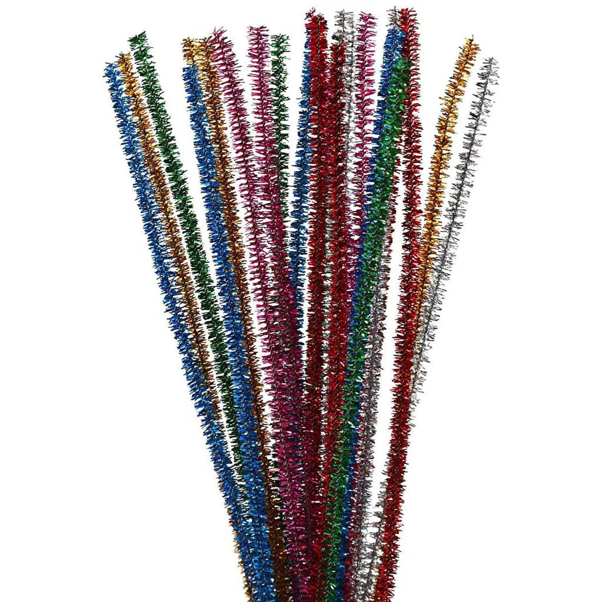 Creativ Company Chenille Wire mocne kolory Glitter 30 cm, 24st.