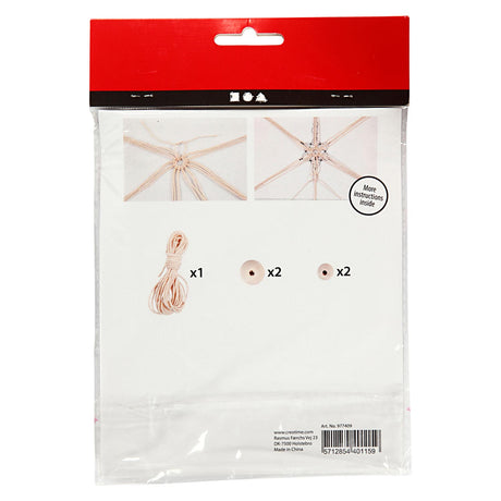 Creativ Firma https: www.cchobby.nl creative-mini-kit-macrame-sneeuwflok-h-10-cm-1-doos