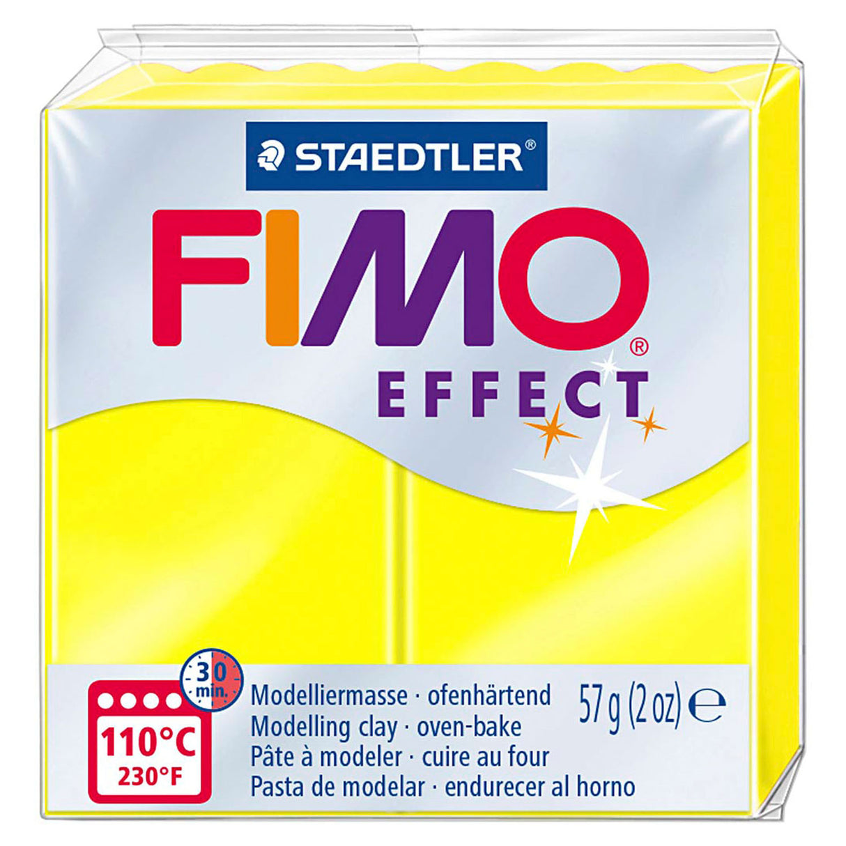 Fimo Fimo Effect Montando Clay Neon Geel, 57gr