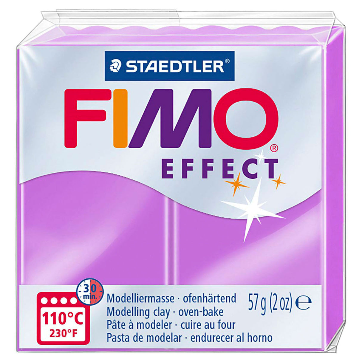 FIMO FIMO Efekt Montaż gliniastego purpurowego, 57gr