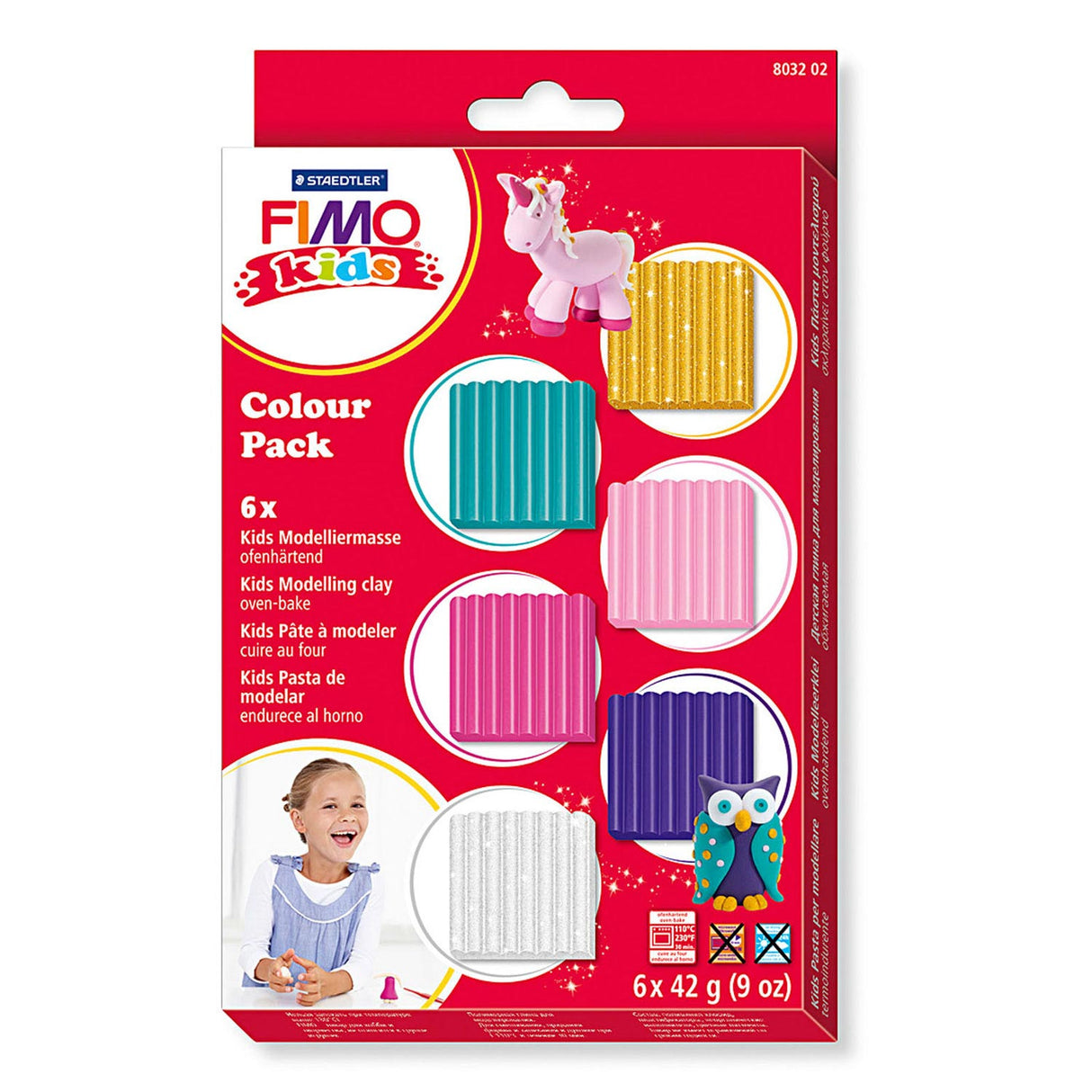 Fimo FIMO Boetseerklei Extra Kleuren, 6dlg.