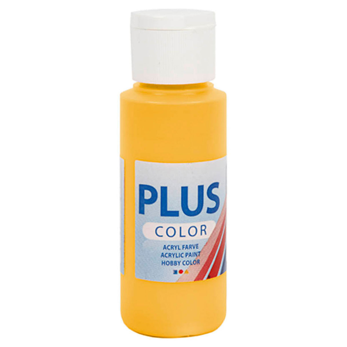 Creative Company Plus Color Acrylic Paint, Yellow Sun, 60 ml