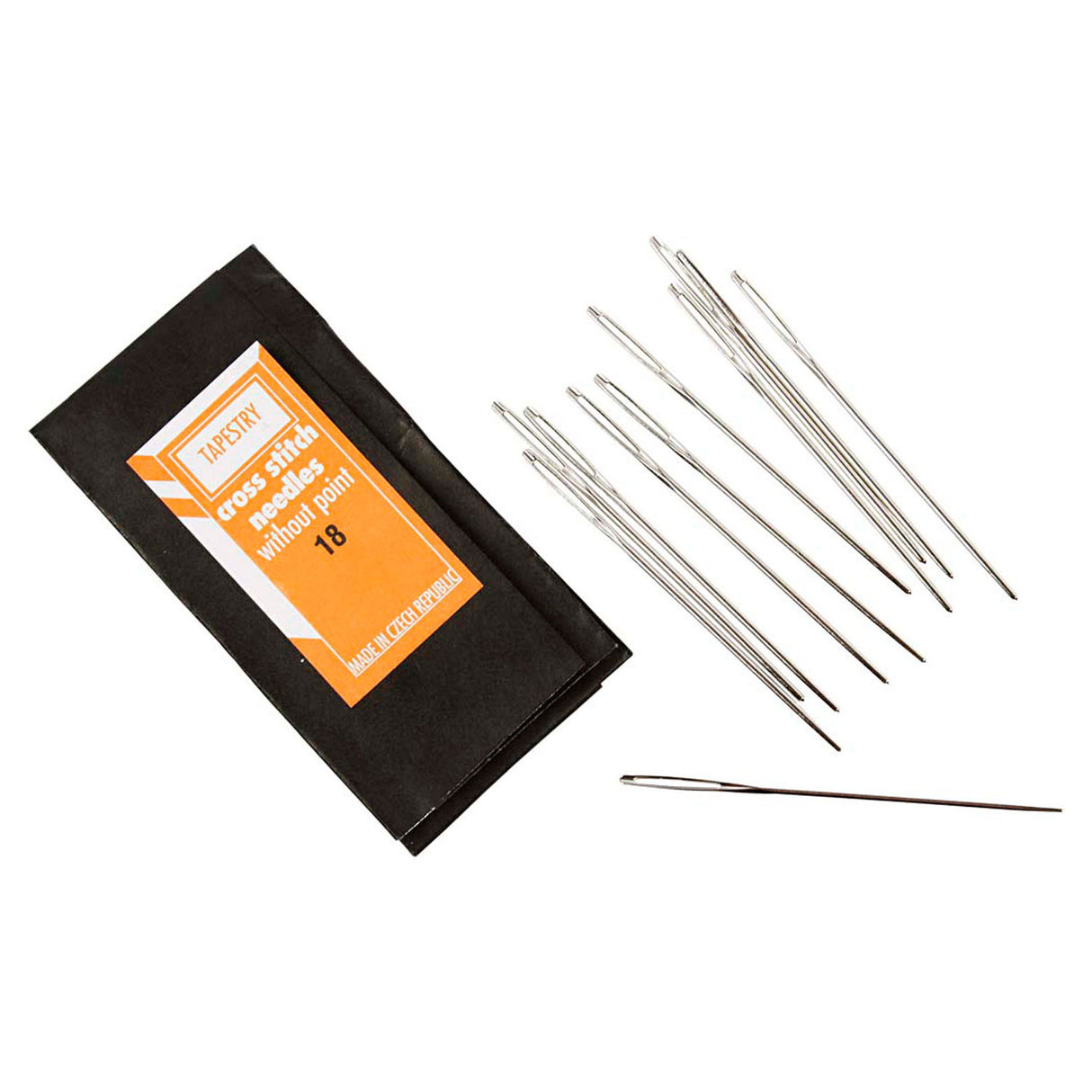 Embroidery needles with blunt point, 5 cm, 25st.