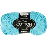 Creativ Company Katoengaren, Turquoise, 50gr, 170m