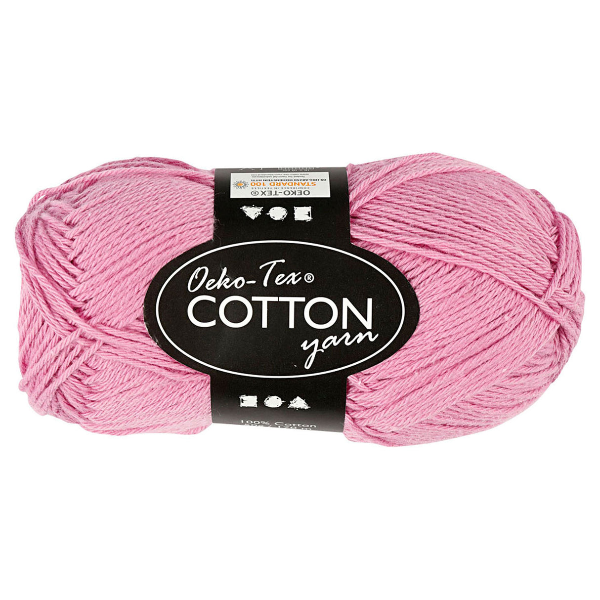 Cotton yarn, light red, 50gr, 170m