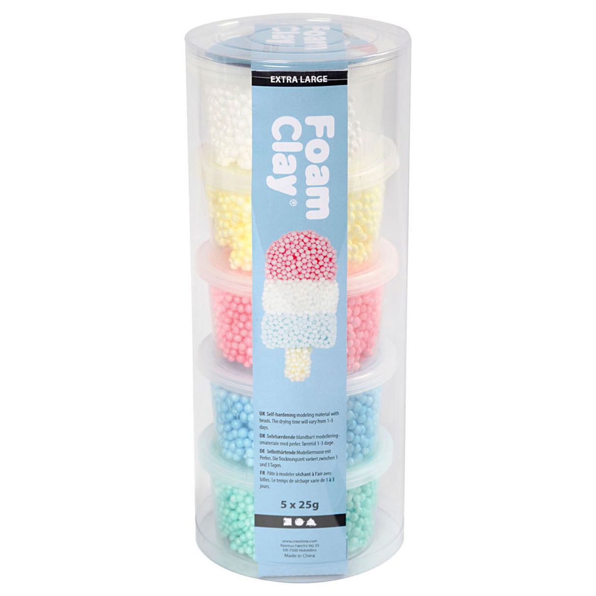 Foam Clay Extra Large, 5 colors