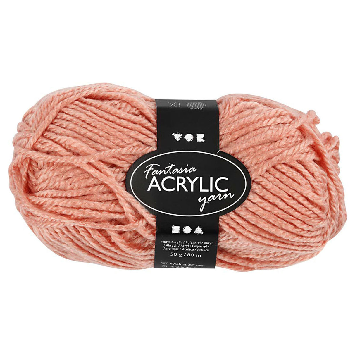 Creativ Company Acrylic Yarn, Beige, 50gr, 80m