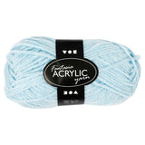 Creativ Company Acryl Yarn, svetlo modra, 50gr, 80m