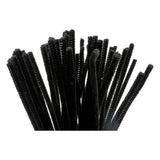 Creativ Company chenille black 30cm, 50 pcs.