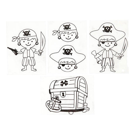 Empresa criativa https: www.cchobby.nl folhas-shrink-foil-with-motifs-pirate-sheet-10-5x14-5-cm-thickness-0-3-mm-matt-transparent-4-sheet-1-box