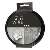 Soft aluminum wire black 2mm, 10 meters