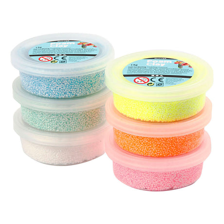 Creativ Company Pastel Kleuren Glitter, 6x14gr.