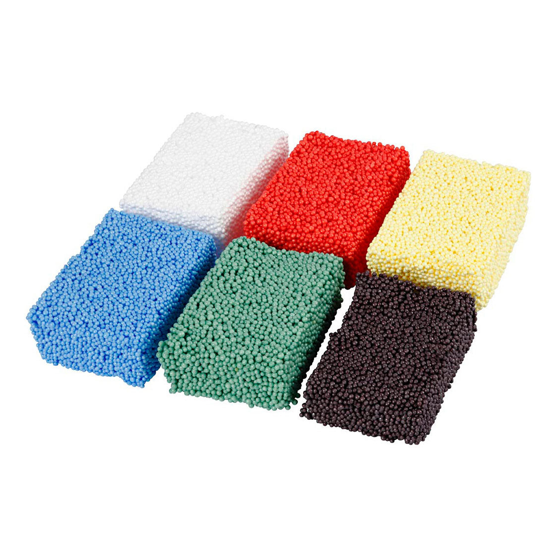 Soft foam clay standard colors, 6x10gr.