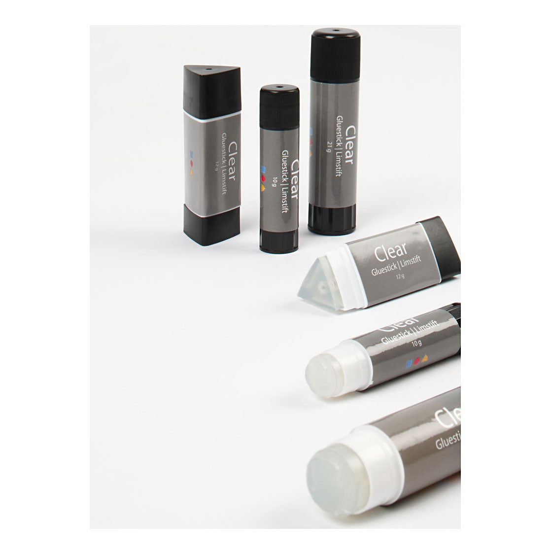 Creativ Company transparent glue stick round, 10 gram