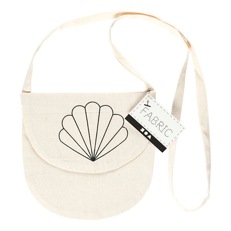 Sac à épaule de la compagnie Creativ Cotton Oyster Shell, 15x14cm