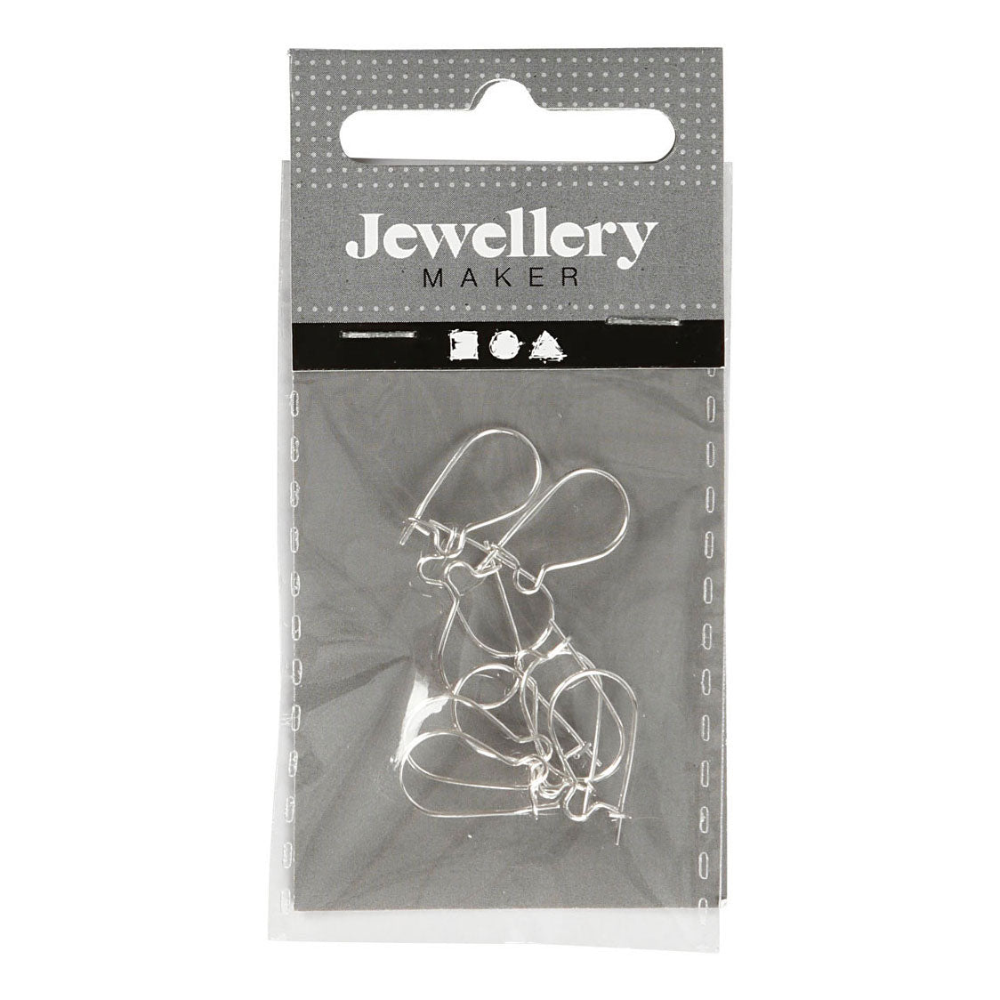 Creativ Company Earrings Silvered, 10st.