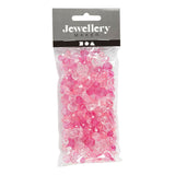 Creative Company Facet Beads Mix Pink, 45 grammi