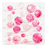 Creative Company Facet Beads Mix Pink, 45 grammi