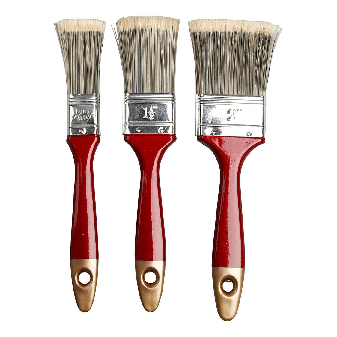 Creativ Company Laky Brushes Flat, 3st.