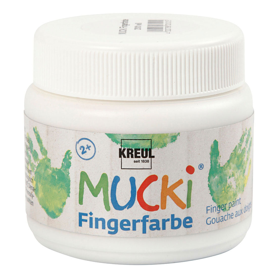 Creativ Company Mucki Vingerverf Wit, 150ml