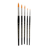 Creativ Company Gold Line Brushes Round, 5st.