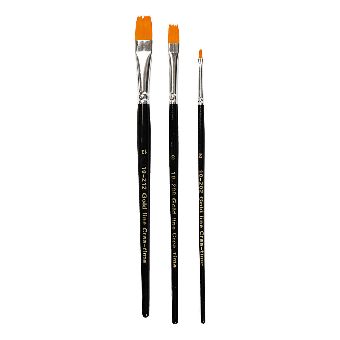 Creativ Company Gold Line Brushes Round, 5st.