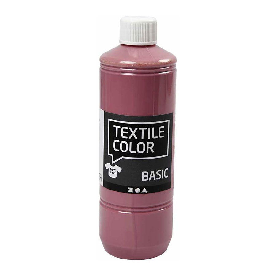 Kreativfirma Textilfarbe Farbe Dunkelrosa, 500 ml