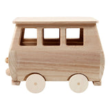 Creativ Company Wooden Mini Bus, 17x10x13cm