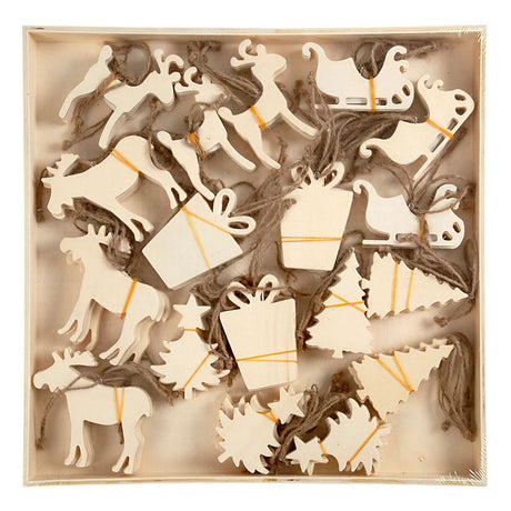 Ornáidí cuideachta Creativ, méid 7-9 cm, tiús 4 mm, 90 píosa 1 bhosca
