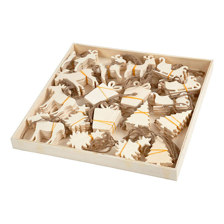 Ornáidí cuideachta Creativ, méid 7-9 cm, tiús 4 mm, 90 píosa 1 bhosca