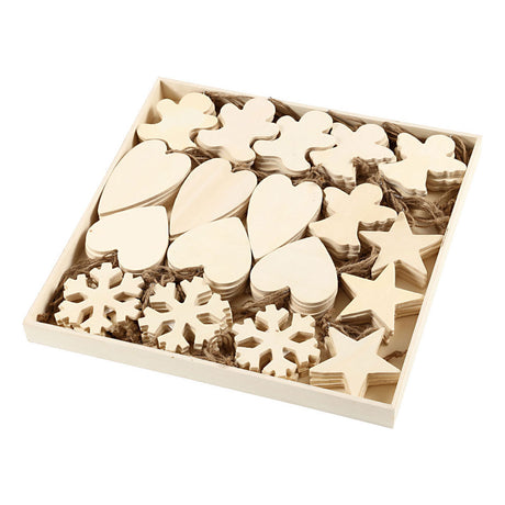 Ornáidí cuideachta Creativ, méid 9-11 cm, tiús 4 mm, 90 píosa 1 bhosca