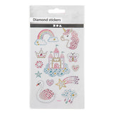 Creativ Company Diamant Stickers Unicorn, 1 feuille