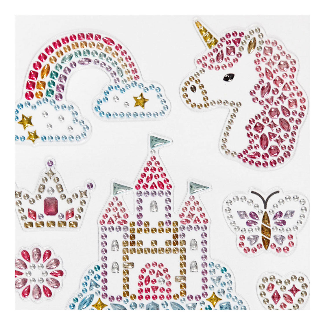 Creativ Company Diamant Stickers Unicorn, 1 list