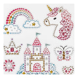 Creativ Company Diamant Stickers Unicorn, 1 feuille