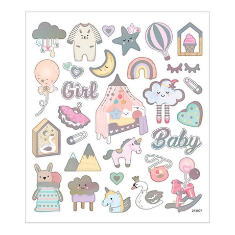 Creativ Company Stickers Baby Meedchen, 1 Blat