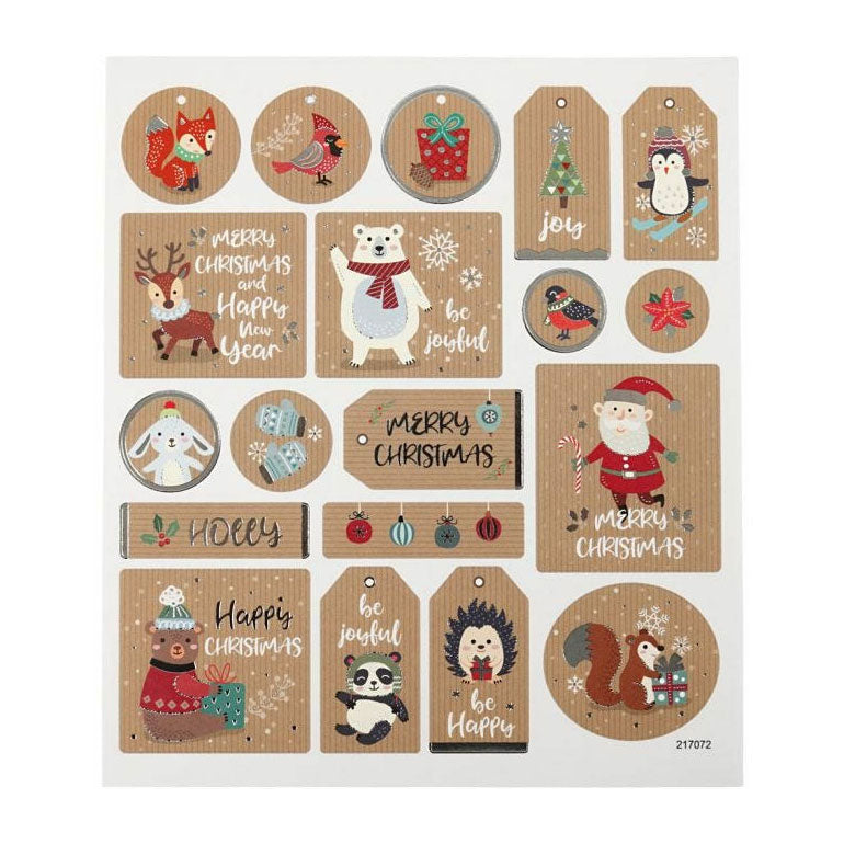 Creativ Company Stickers Christmas, 1 sheet