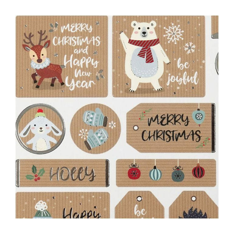 Creativ Company Stickers Kerst, 1 Vel