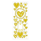 Creativ Company Sticker Gold Hearts, 1 Vel