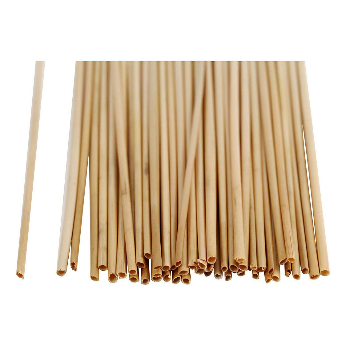 Creativ Company naturally bleached straw, 50 pcs.