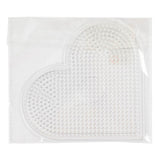 Creativ company ironing bead board heart clear