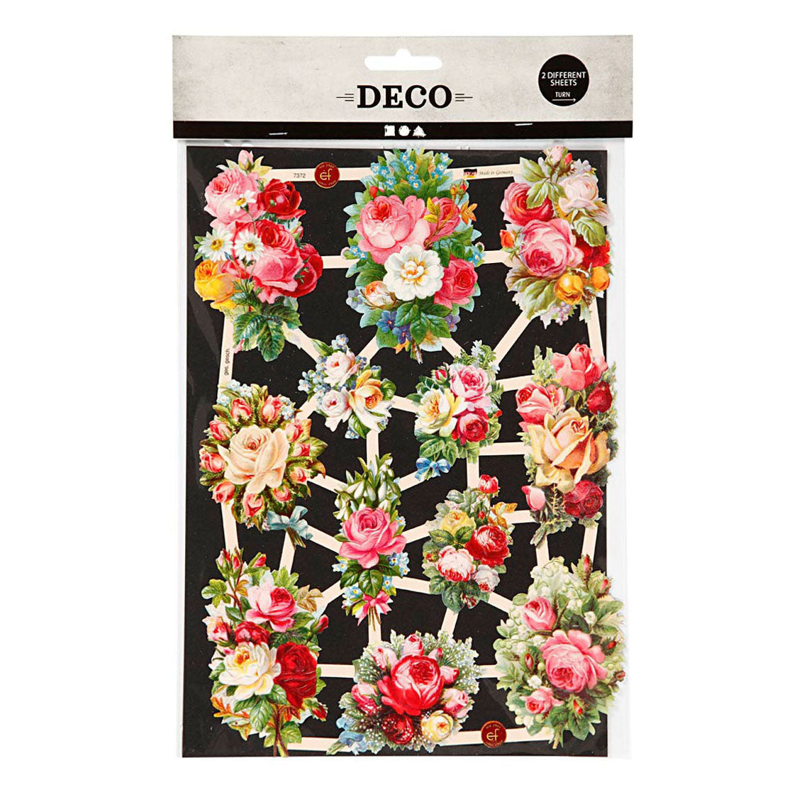 Creativ Company Vintage Plaatjes Lentebloemen, 2 Vellen