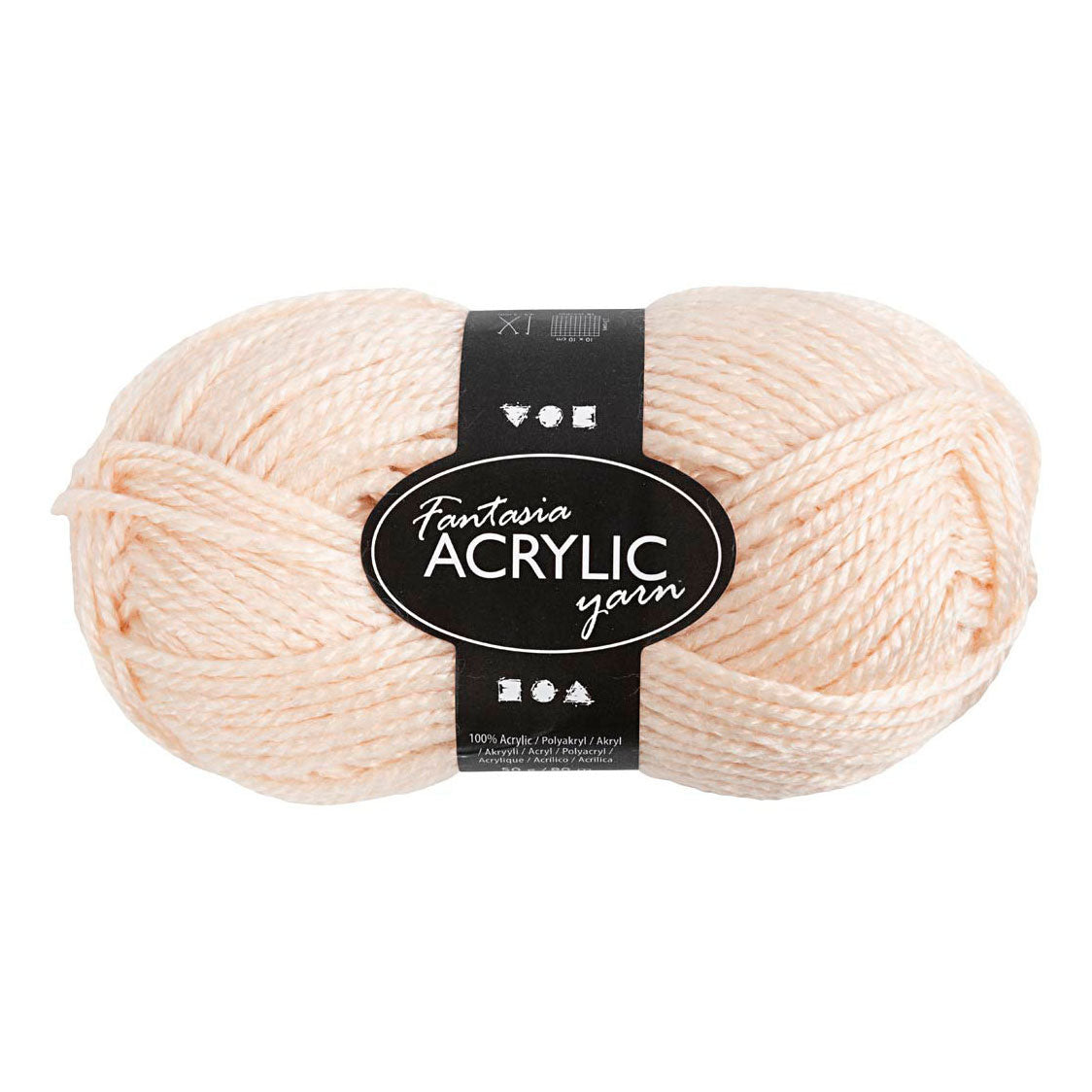 Creativ Company Fantasia acrylic yarn léger beige, 80m