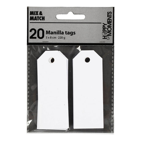 Firma Creativ https: www.cchobby.nl manilla-labels-size-3x8-cm-220-gr-white-20-piece-1-box