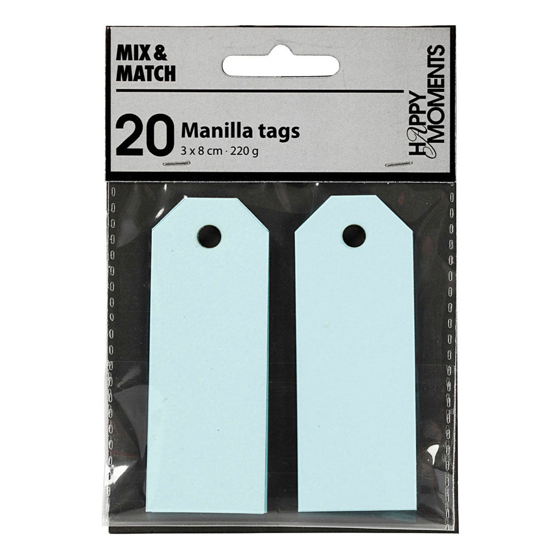 Creativ Company Manilla Labels Light Blue, 20st.