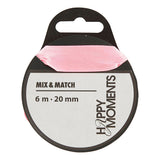 Creativ Company satin ribbon light red, 15m