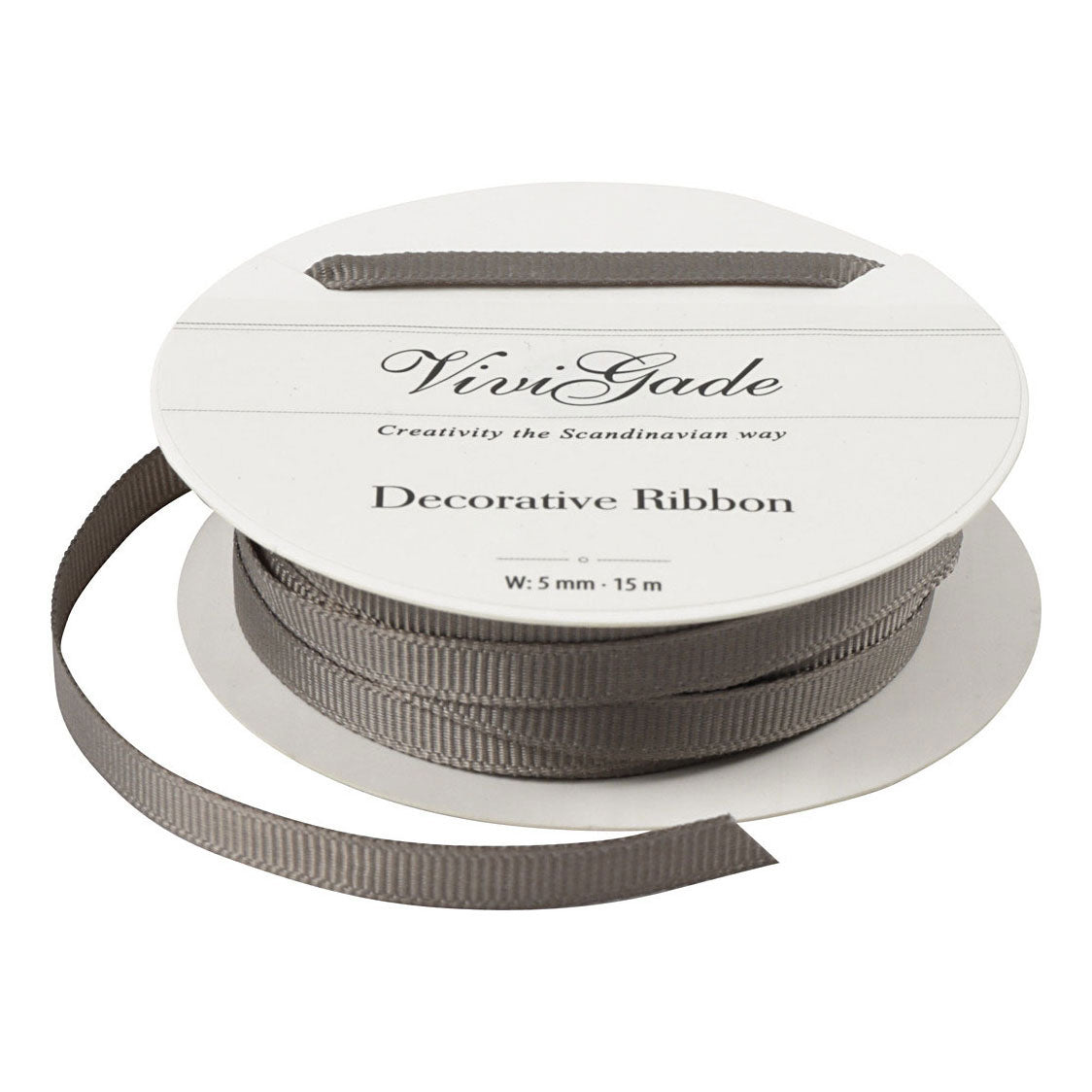 Creative Company Decoration Lint Grey, 15m