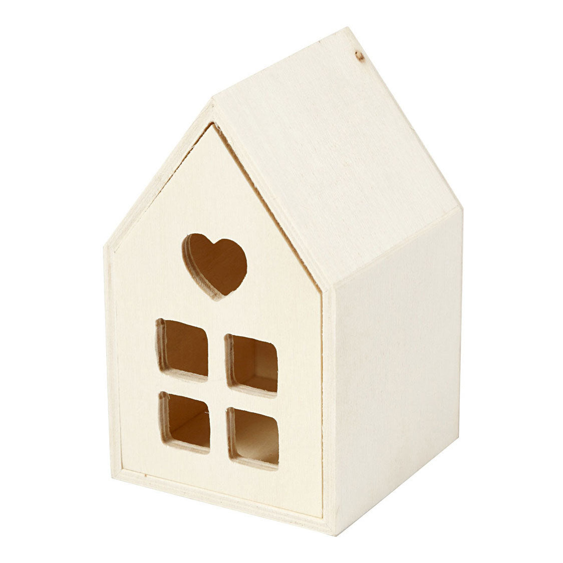 Creativ Company Holzhaus mit Schublade, 10,8 cm